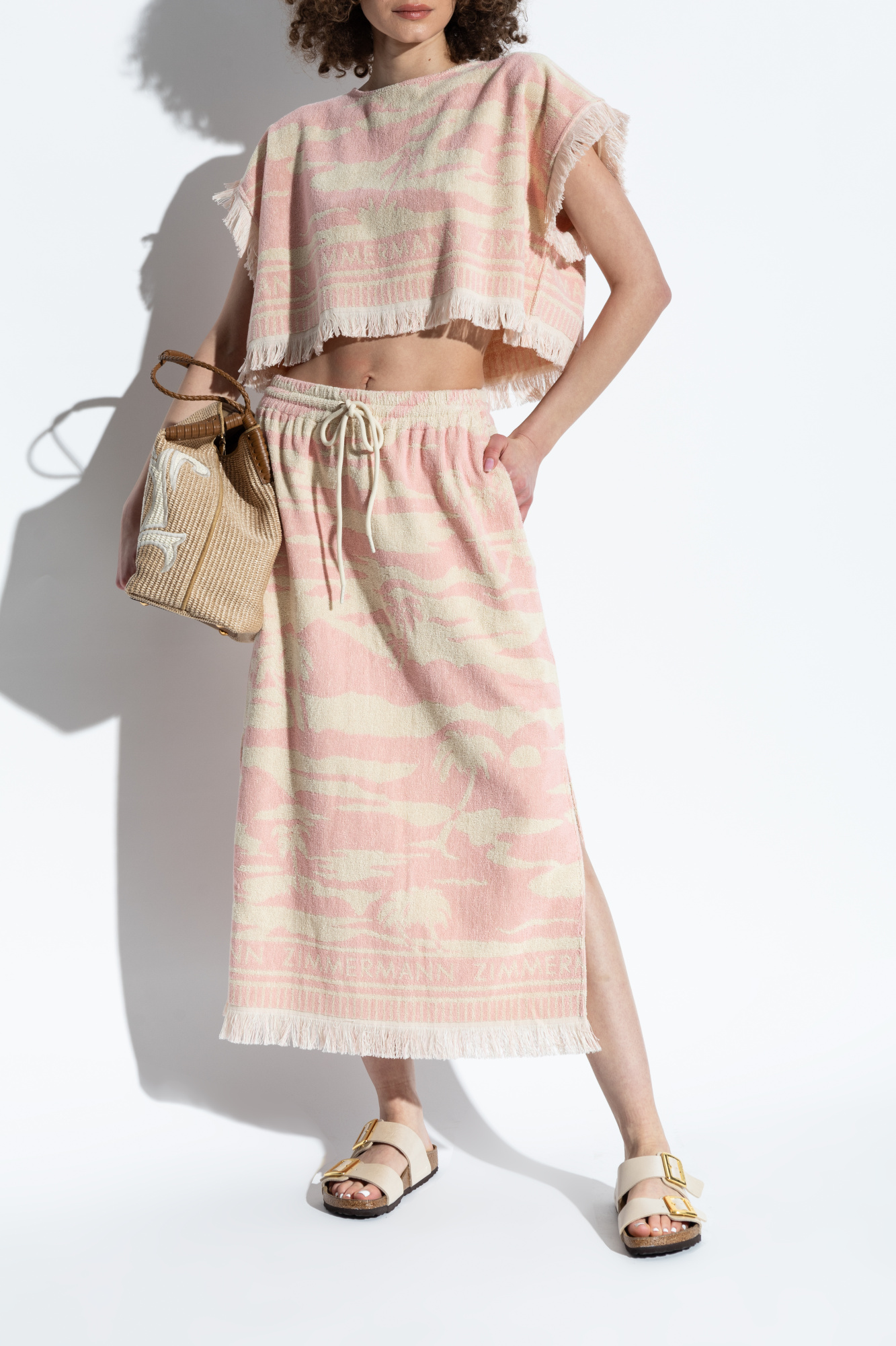 サンダル・ミュール BIRKENSTOCK Beige fabric Cosny slippers Birkenstock Arizona Cos Ny サンダル | ニュートラル | FARFETCH JP